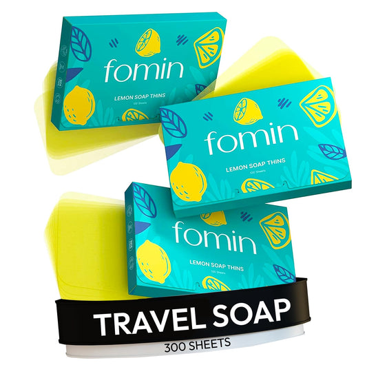 FOMIN paper soap sheets lemon dissolve for quick travel hand wash