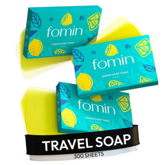 FOMIN paper soap sheets lemon dissolve for quick travel hand wash