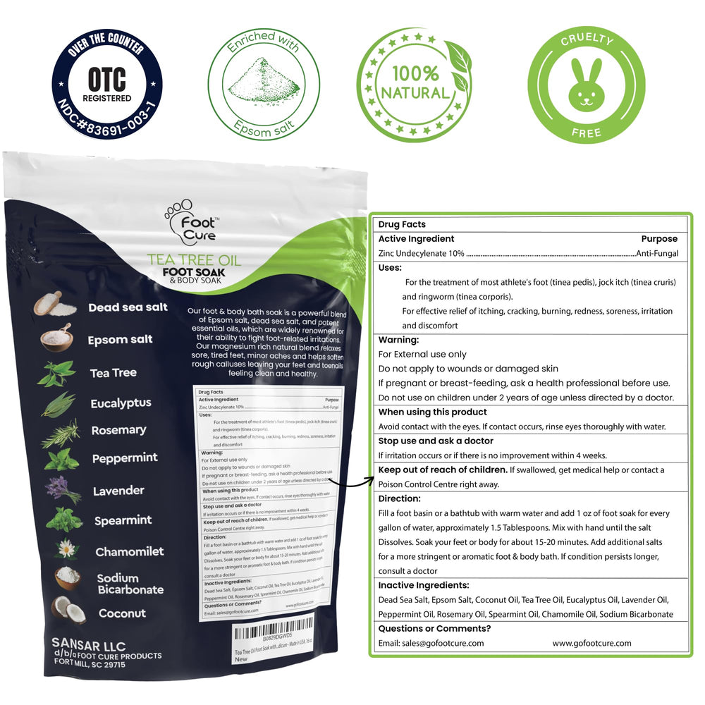 FOOT CURE athletes-foot-fungal-support soak eases daily concerns