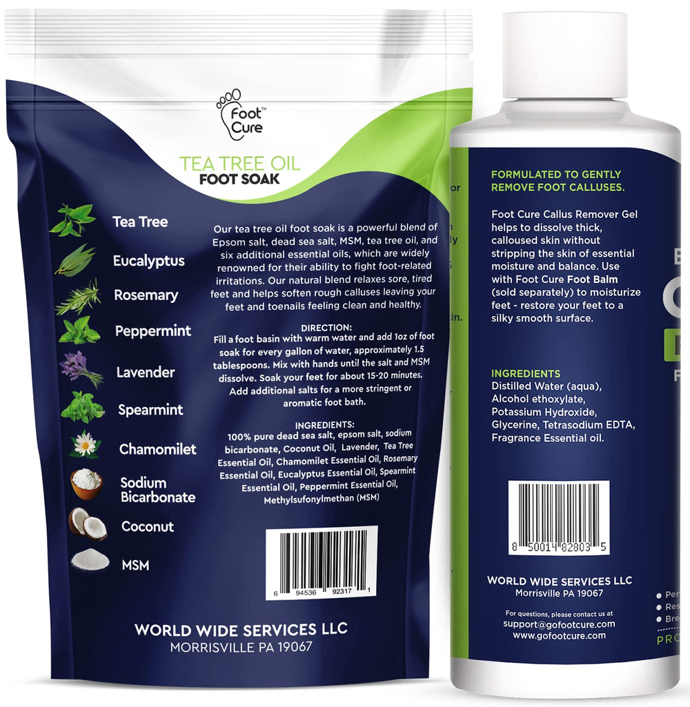 Foot Cure Callus Remover Gel softens calluses for smoother feet.