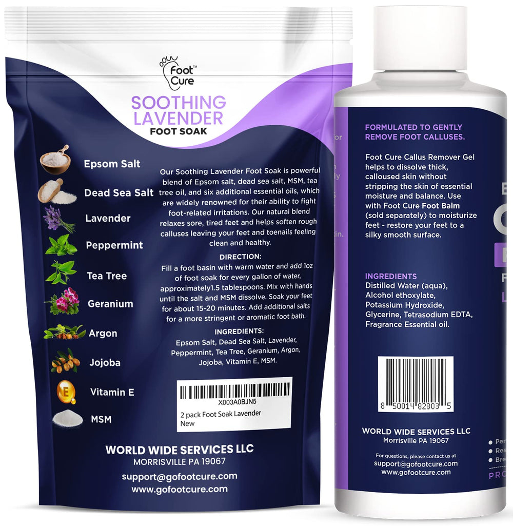 FOOT CURE Callus Remover Gel image highlighting the extra-strength formula for hard skin.