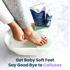 FOOT CURE Home Pedicure Kit image presenting at-home spa setup for feet.