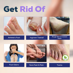 FOOT CURE odor-neutralization soak keeps feet fresh all day