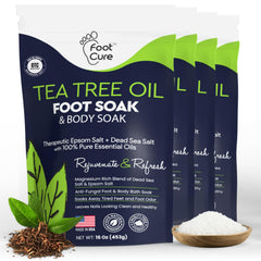 Foot Cure Tea Tree Oil Foot Soak bath image soothing tired feet after a long day