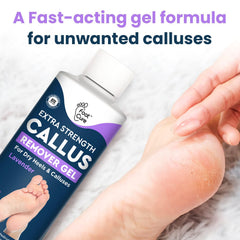 FOOT CURE Two-Step Routine image demonstrating soaking then gel application.