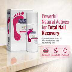Footlogix formula highlights avocado oil and panthenol for conditioning.