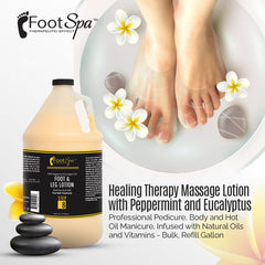 FootSpa natural oils and vitamins blend moisturizes hands, feet, and skin