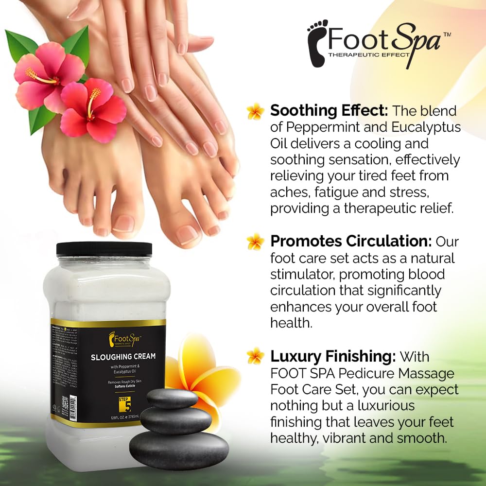 FootSpa pumice and hyaluronic acid ingredients boosting moisture and exfoliation