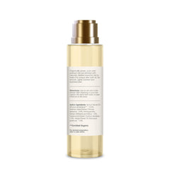 Close-up of natural essential oils in Forest Essentials Nargis after bath oil ingredients.