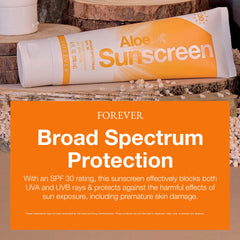 Forever Living Aloe Sunscreen SPF 30 ready for a beach day