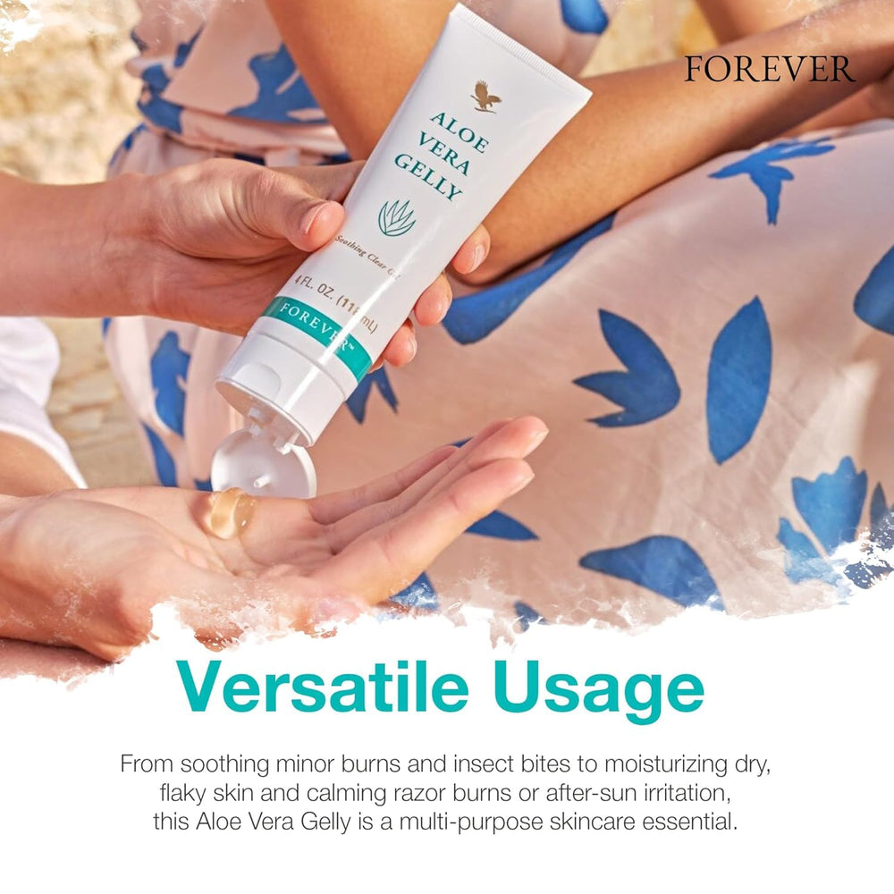 Forever Living Aloe Vera Gelly multi-use application ideal for after-sun and dry skin