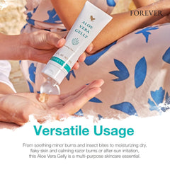 Forever Living Aloe Vera Gelly multi-use application ideal for after-sun and dry skin