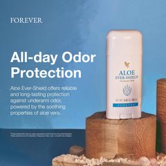 Forever Living Aloe Ever-Shield creamy-application demonstrates easy glide and hydration.