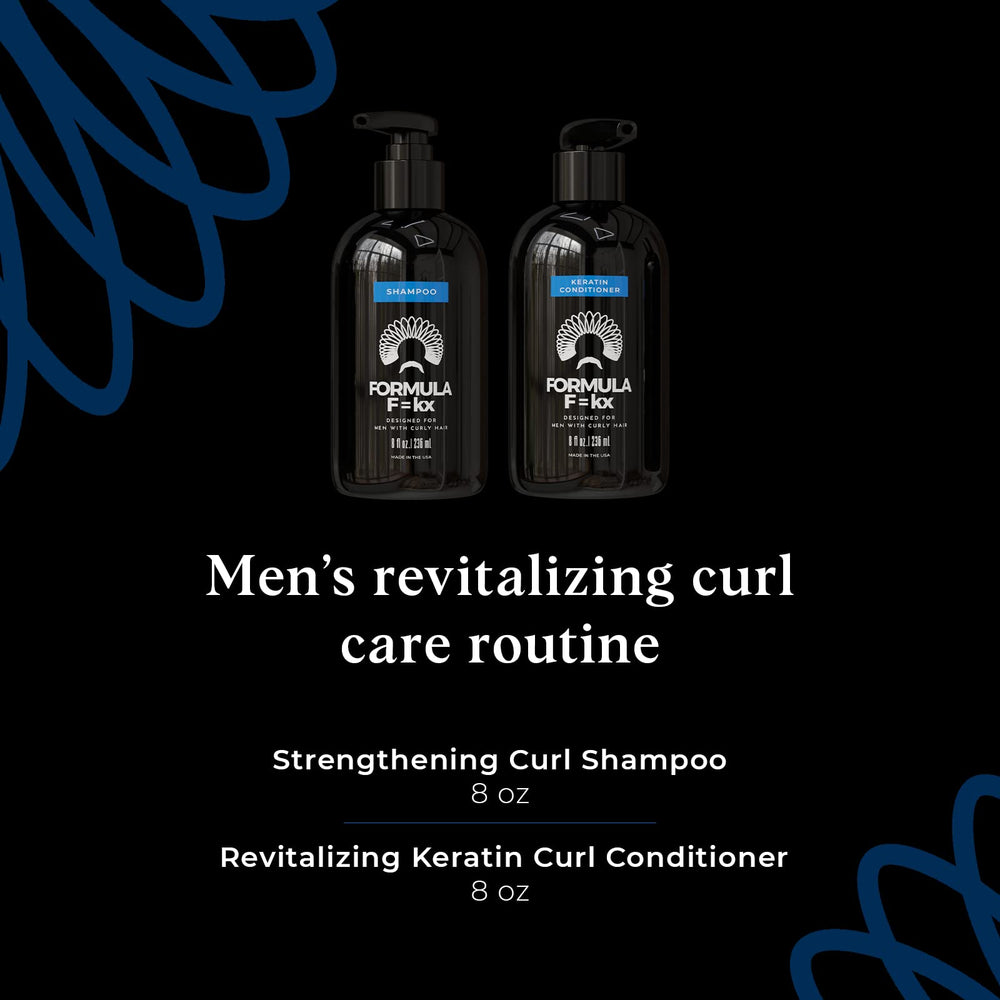 FormulaF=KX conditioner bottle with keratin and aloe for smoother detangling.