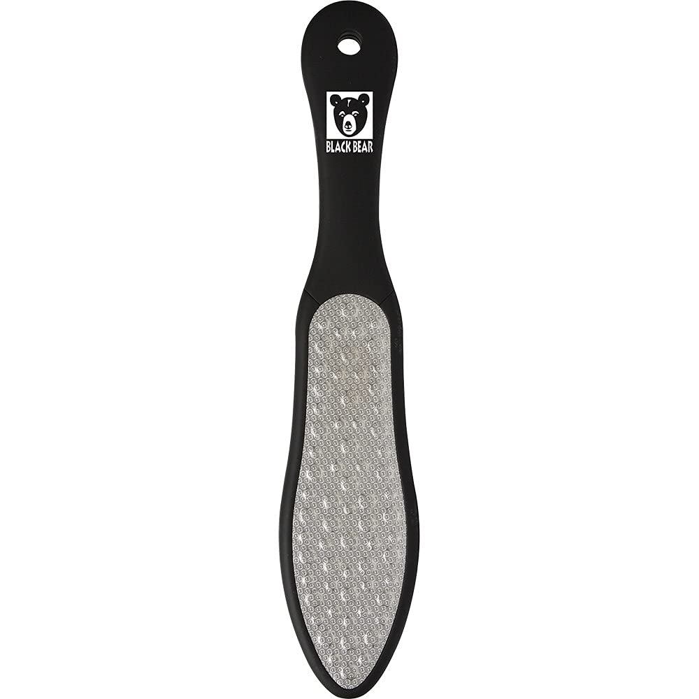 ForPro Black Bear pedicure file overview highlighting stainless steel construction