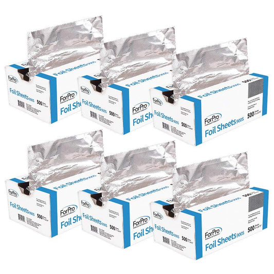 ForPro Professional Collection embossed foil sheets with pop-up dispenser for fast, mess-free wrapping.
