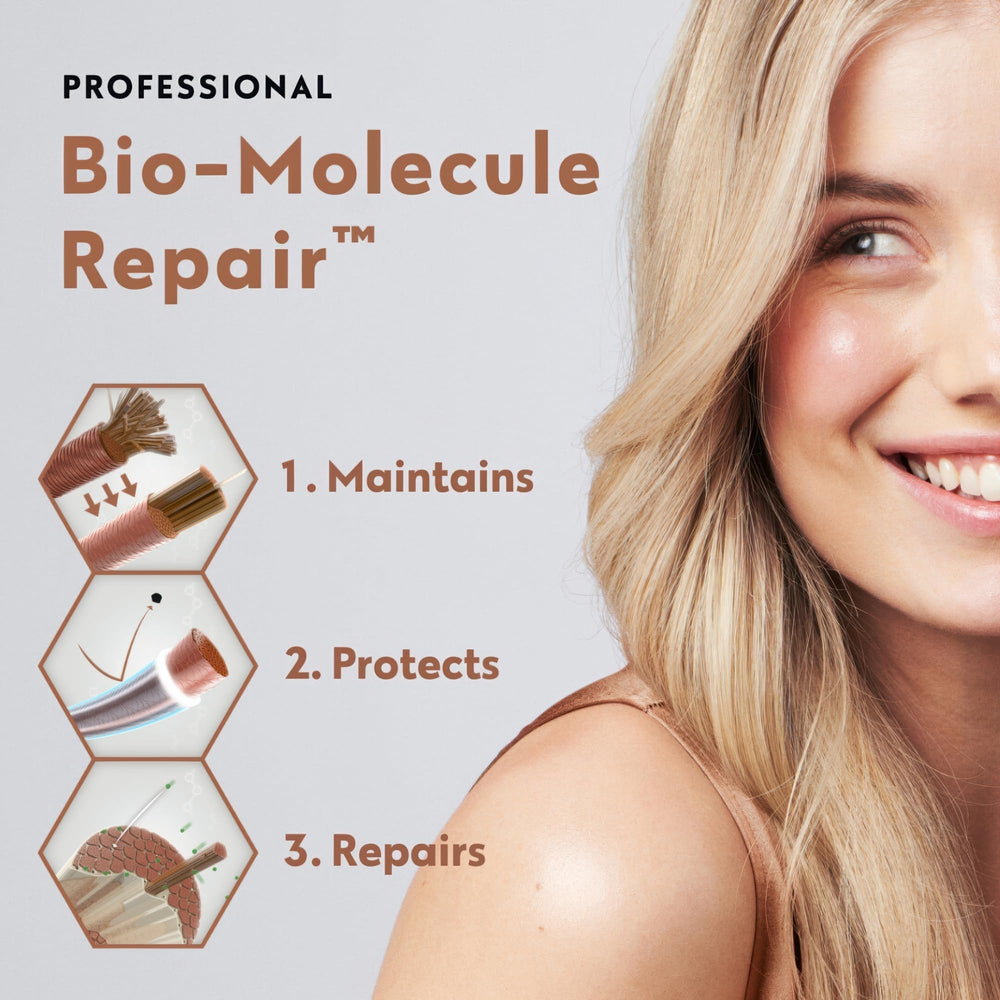 Four Reasons Anti-frizz action visual with mineral salts supports lasting smoothness.
