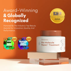 Defined curls with FOUR REASONS Bio-Molecule Repair Hair Mask without weigh-down