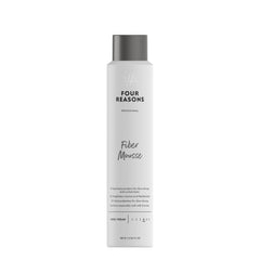 FOUR REASONS curl mousse application shows defined curls with lightweight hold.