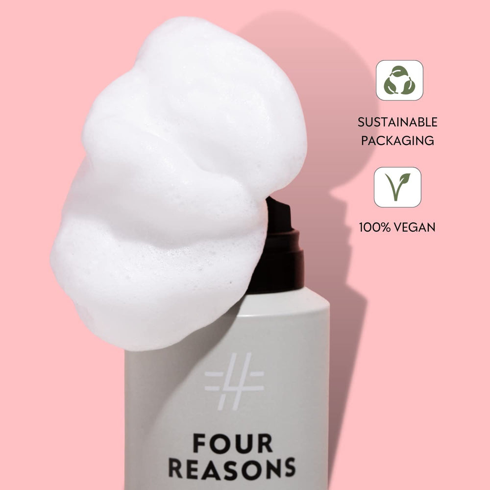 FOUR REASONS curl mousse volumizing effect delivers thicker feel without crunch.