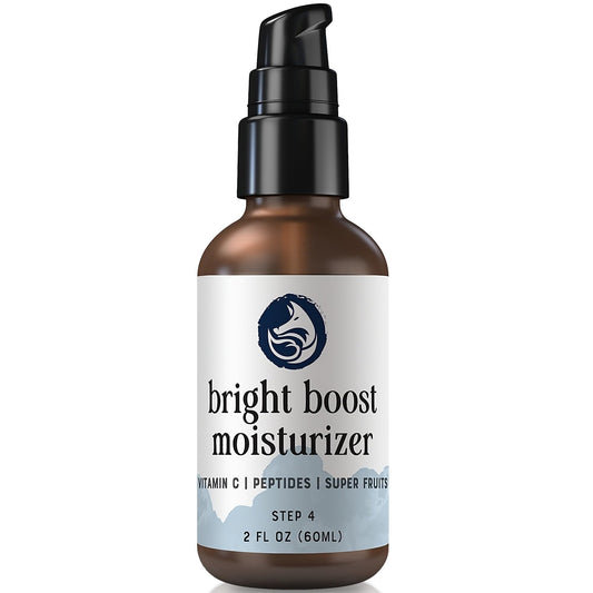 Foxbrim Naturals Bright Boost bottle pour for easy daily use.