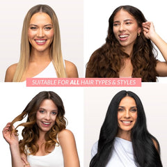 FoxyBae Hair Spray frizz-control image showing smooth, controlled styling all day.