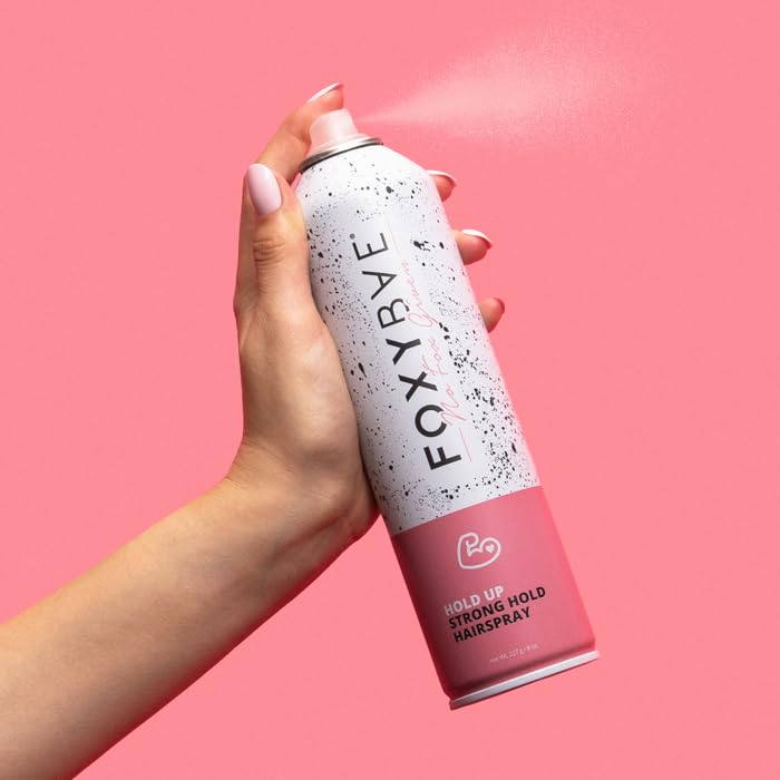 FoxyBae Hair Spray on wet hair to enhance curls and waves with extra volume.