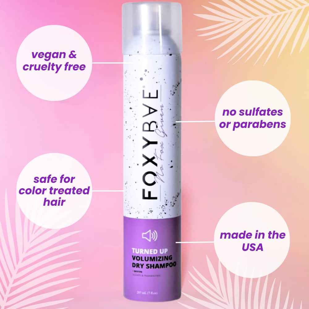 FoxyBae Turned Up after-spray hair with added texture and body.