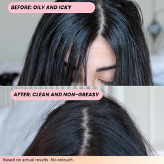 FoxyBae biotin-enriched formula at roots supports healthy-looking hair.