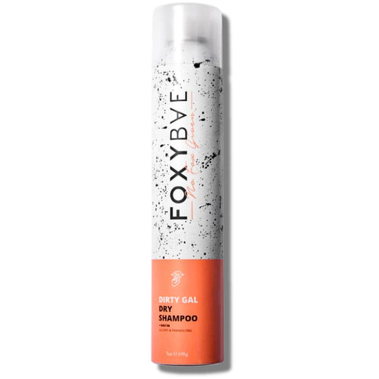 FoxyBae Volumizing Dry Shampoo bottle pour shows quick oil absorption.