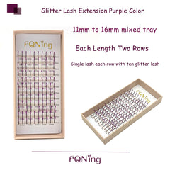 FQNing faux mink glitter lashes crafted for comfortable wear