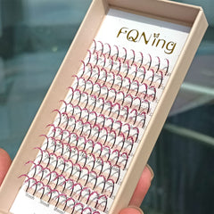 FQNing pink glitter lash spike 11-16 mm for dazzling party glam
