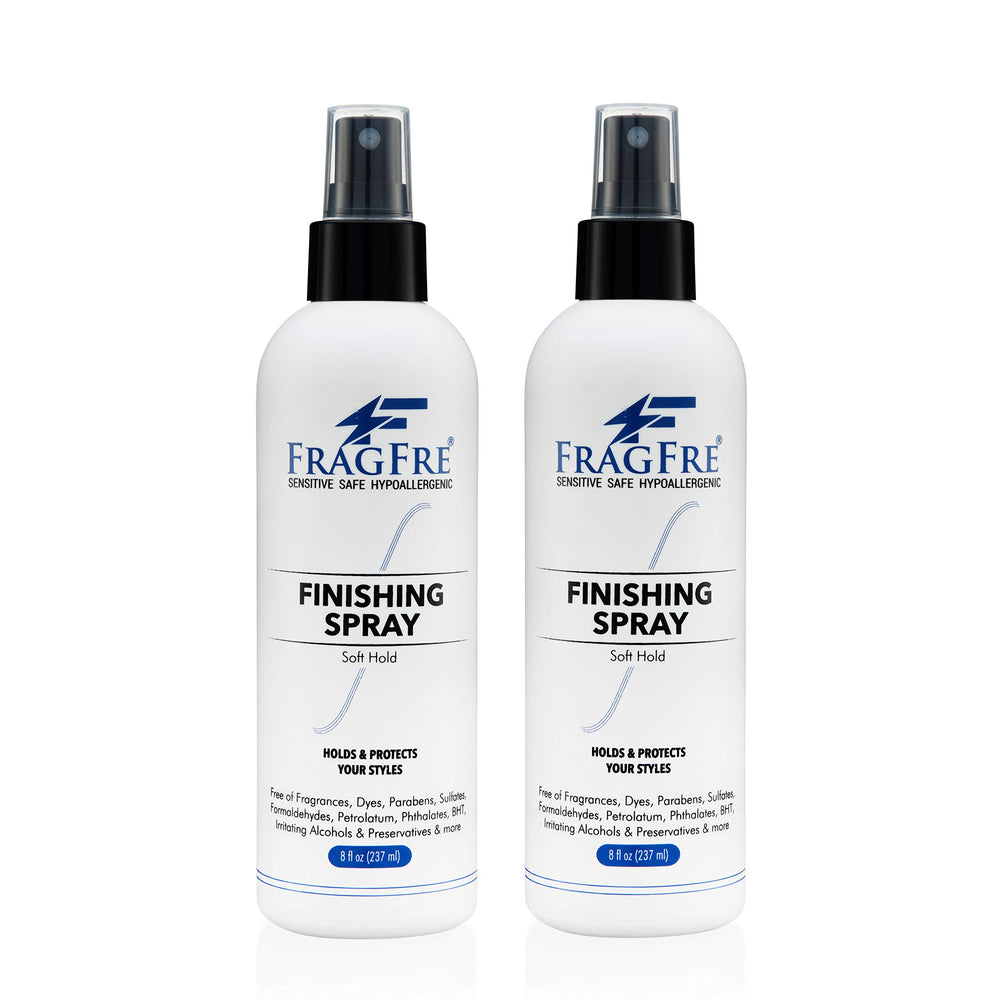 FRAGFRE close-up demonstrates heat-styling protection during blow-drying.