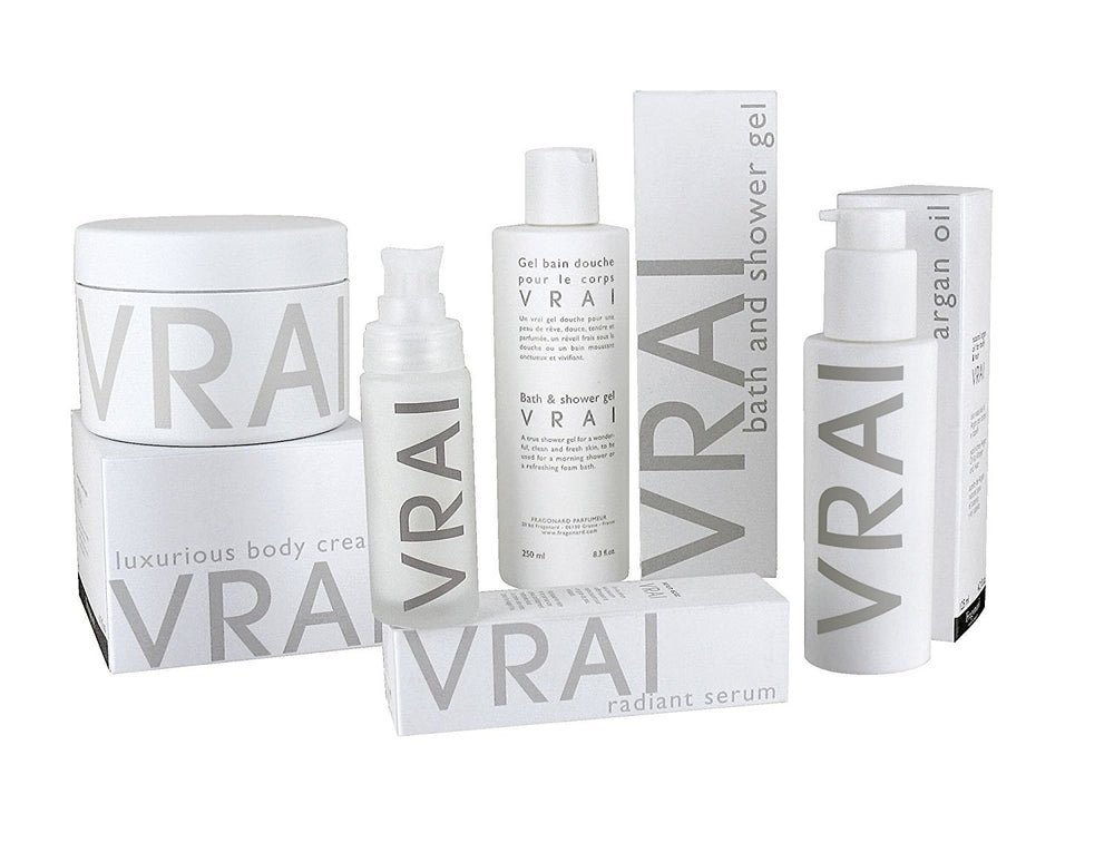 Fragonard Vrai foamy lather on skin during shower.