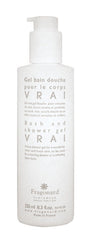 Fragonard Vrai elegant packaging scene, gift-ready 250 ml bottle.
