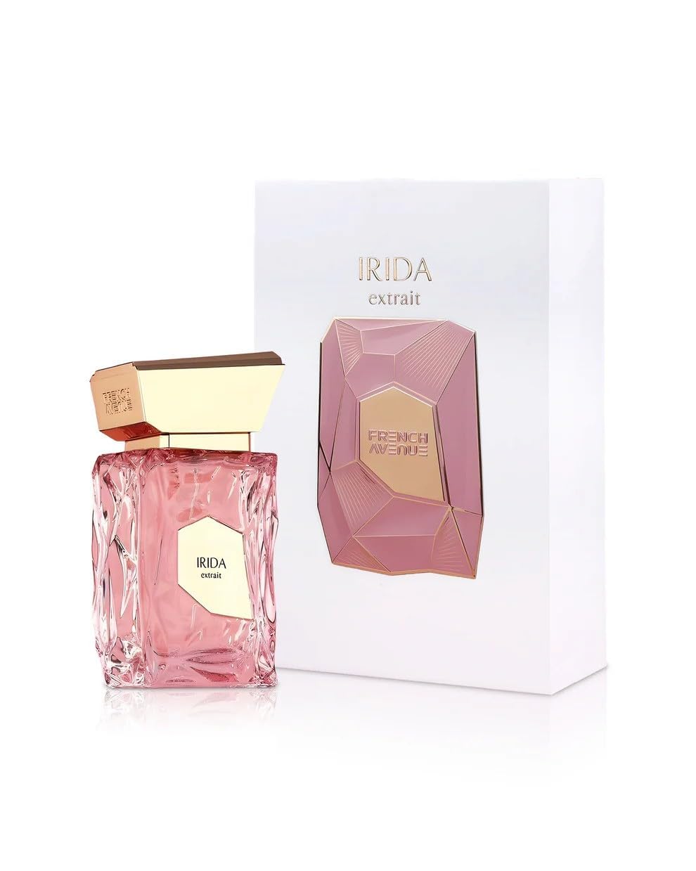 Fragrance World Irida cap detail, luxury appearance