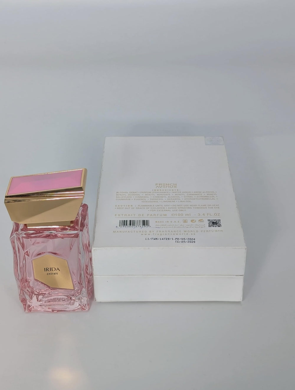 Fragrance World Irida jasmine heart detail, soft feminine nuance