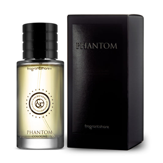 FragrantShare Phantom bottle front, bold masculine presence for everyday confidence