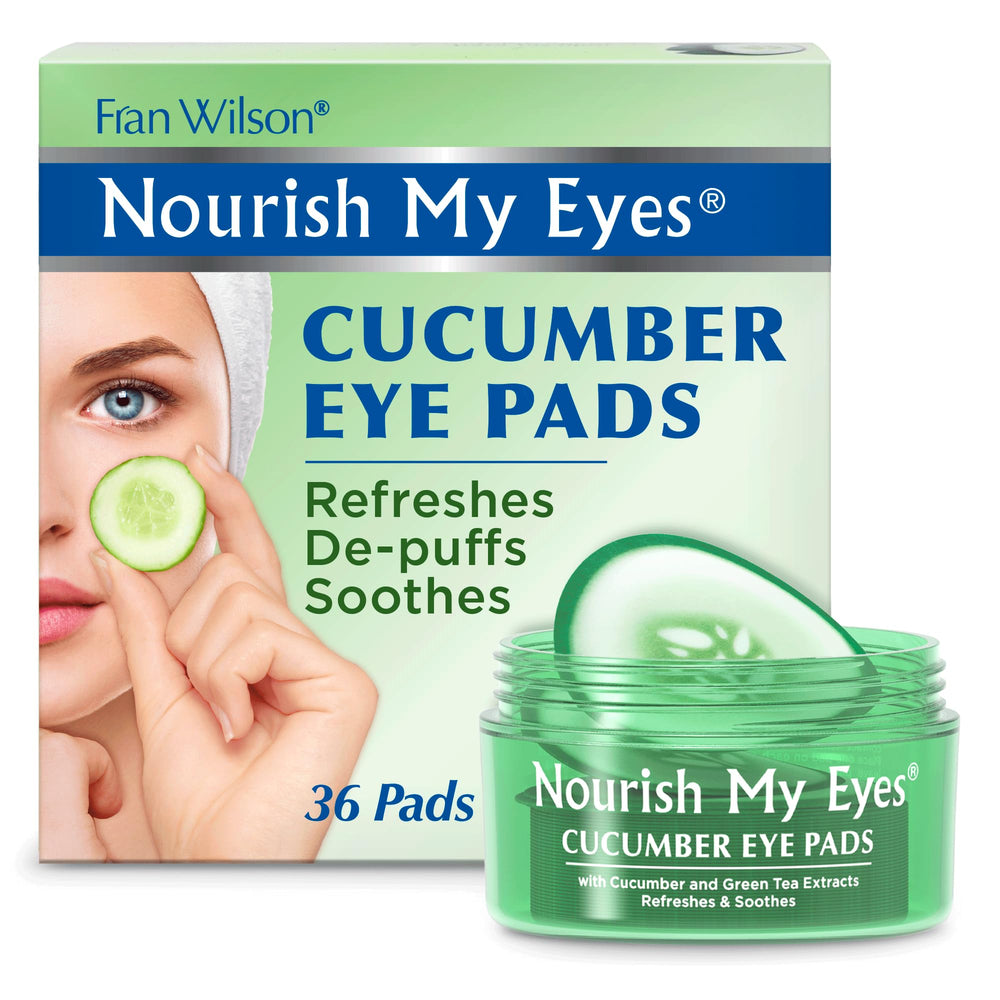 Fran Wilson Nourish My Eyes cucumber pad pack, cooling eye treatment for refreshed look.