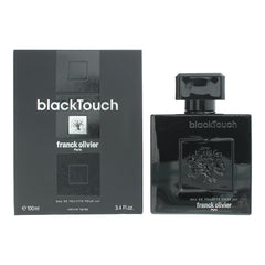 Franck Olivier Black Touch for Men bottle front view, versatile daily wear