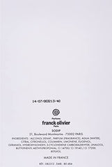 Franck Olivier Eau De Passion cap closeup showing compact travel size.