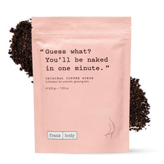 Frank Body Original Coffee Scrub bottle front view for invigorating exfoliation