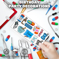 Frawharmone bandages tattoos feature bandage graphics for playful medical-themed events.