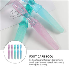 FRCOLOR foot file durable plastic construction for long-lasting use.