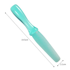 FRCOLOR foot file ergonomic handle enables comfortable at-home pedicures.
