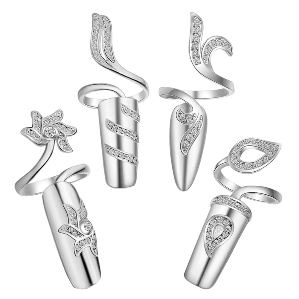 Nail rings packaging with dimensions 4cm by 1.5cm by 2.4cm