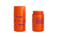 Freaks of Nature Peak Performance Sun Stick packaging highlights eco-friendly reef-safe packaging.