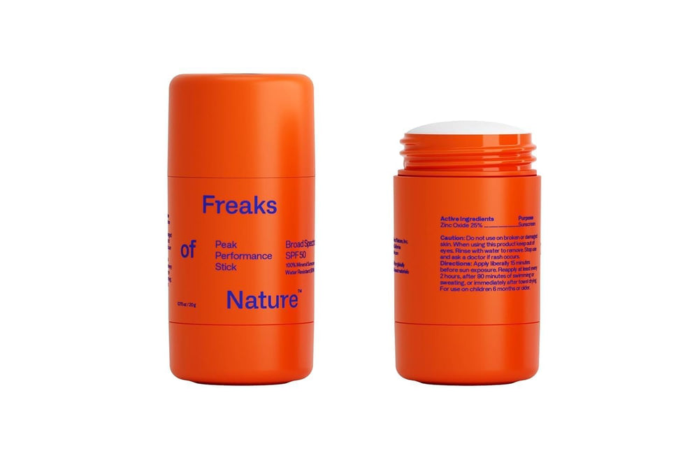 Freaks of Nature reef-safe packaging and eco-friendly design.