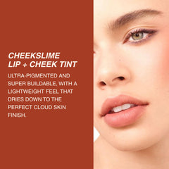 Freck Beauty Cheekslime skin tone swatch shows pigment payoff and even coverage.