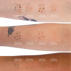 Freck OG light/medium swatch shows warm undertone on fair skin.